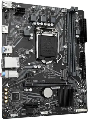 Материнская плата GIGABYTE H510M K V2 (RTL) LGA1200 &amp;lt;H470&amp;gt; PCI-E HDMI GbLAN SATA MicroATX 2DDR4