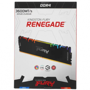 Оперативная память Kingston FURY Renegade RGB [KF436C16RB1AK2/32] 32 ГБ