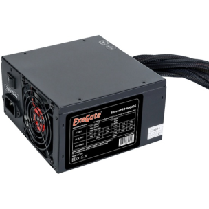 БП ExeGate 600W ((Server) PRO) RM-600ADS &lt;EX174459RUS&gt; ATX (24+4x4+6+2х6/8пин)