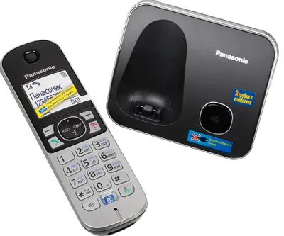 Телефон беспроводной (DECT) Panasonic KX-TG6812RUB