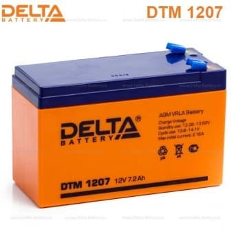 Аккумулятор Delta DTM 1207 (12V, 7.2Ah)  для  UPS