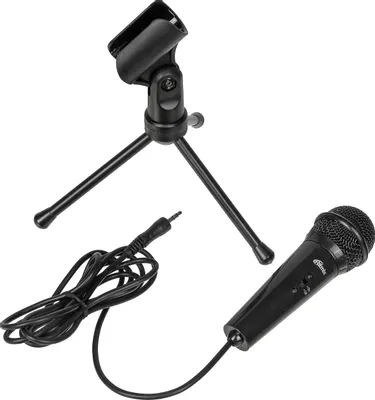 Микрофон Ritmix RDM-120, черный [15120024]