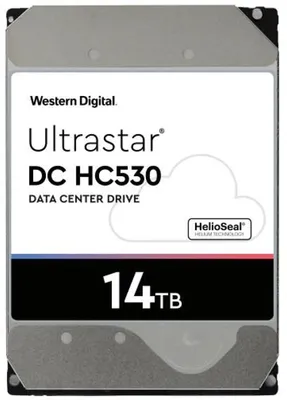 Жесткий диск 14Tb SATA Server Ultrastar DC HC530 7200 6Gb/s 512MB 1 year warranty  WUH721414ALE6L0