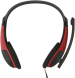 Гарнитура Oklick HS-M150, для компьютера, накладные, проводные, черный / красный [359486]