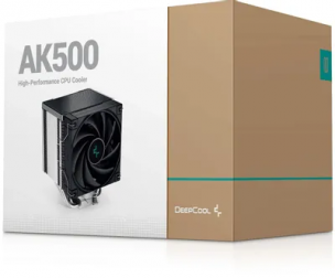Устройство охлаждения(кулер) Deepcool &lt;R-AK500-BKNNMT-G&gt; AK500 (4пин, 115x/1200/1700/2011/2066/AM4/AM5,28дБ,500-1850об/мин,Al+ тепл.трубки)