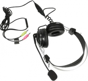 Гарнитура A4TECH HS-7P, для компьютера, накладные, проводные