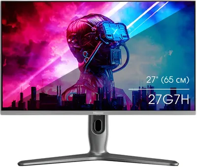Монитор 27&amp;quot;  Hisense 27G7H темно-серый (2560x1440, 170Hz, IPS, Mini-LED, 1мс, 1000:1, 600cd HDMI, DP, Pivot)