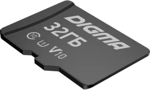 Карта памяти microSDHC UHS-I U1 Digma 32 ГБ, 70 МБ/с, Class 10, CARD10, 1 шт., переходник SD [dgfca032a01]