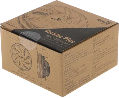 Устройство охлаждения Aerocool VERKHO PLUS PWM Soc-AM5/AM4/1151/1200/1700 4-pin 10-27dB Al 110W 271gr Ret