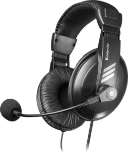 Гарнитура Defender Gryphon 750U, для компьютера, накладные, проводные, черный [63752]