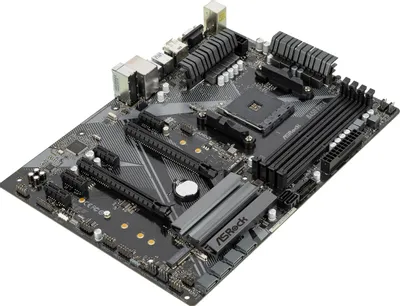 Материнская плата ASRock B450 PRO4 R2.0 (RTL) AM4 &amp;lt;B450&amp;gt; 2xPCI-E Dsub+HDMI+DP GbLAN SATA ATX 4DDR4