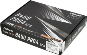 Материнская плата ASRock B450 PRO4 R2.0 (RTL) AM4 &amp;lt;B450&amp;gt; 2xPCI-E Dsub+HDMI+DP GbLAN SATA ATX 4DDR4