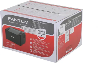 Принтер лазерный PANTUM P2500NW А4, 22 стр/мин, 15000 стр/мес, сетевая карта, Wi-Fi