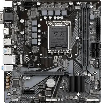 Материнская плата GIGABYTE H610M H V2 DDR4 (RTL) LGA1700 &amp;lt;H610&amp;gt; PCI-E Dsub+HDMI GbLAN SATA MicroATX 2DDR4