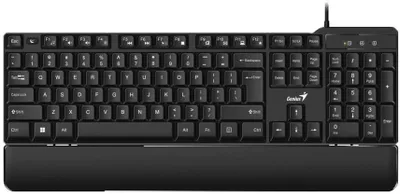 Клавиатура Genius Smart KB-100XP, USB Black классическая раскладная, SmartGenius, влагоустойчивая, клавиш 104, провод 1,5 м, USB 31310050402