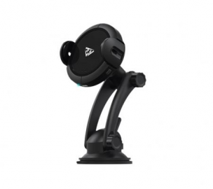 Автомобильная универсальная беспроводная зарядка Qcyber AUTOMATIC   стандарта Qi с сенсором автоматического захвата смартфона 5Вт, Различные крепления