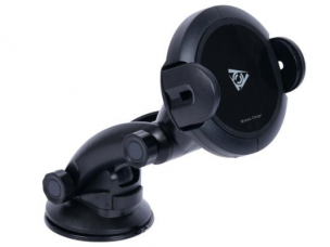 Автомобильная универсальная беспроводная зарядка Qcyber AUTOMATIC   стандарта Qi с сенсором автоматического захвата смартфона 5Вт, Различные крепления