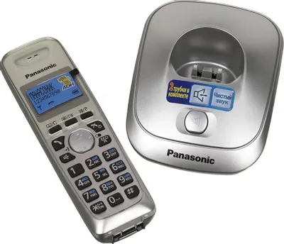 Радиотелефон Panasonic KX-TG2512RUN платиновый