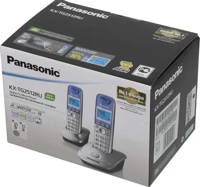 Радиотелефон Panasonic KX-TG2512RUN платиновый