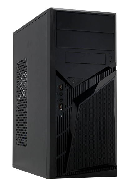 Корпус PowerCool S1007BK-E-450W (Midi Tower, Black, БП ATX 450Вт 120mm,24+8pin,6pin vga, 3*sata, 2*hdd + Буритто