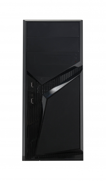 Корпус PowerCool S1007BK-E-450W (Midi Tower, Black, БП ATX 450Вт 120mm,24+8pin,6pin vga, 3*sata, 2*hdd + Буритто