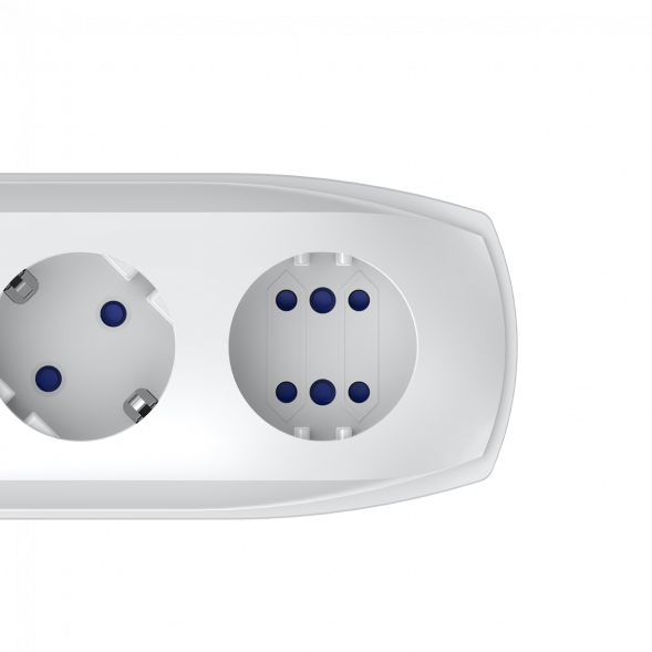 Сетевой фильтр 7,0м Pilot Pro (6 розеток) серый (коробка)