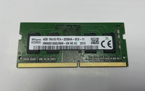 Оперативная память 4Gb DDR4 Hynix HMA851S6DJR6N-XN (HMA851S6DJR6N-XN), 1x4Gb, 3200MHz