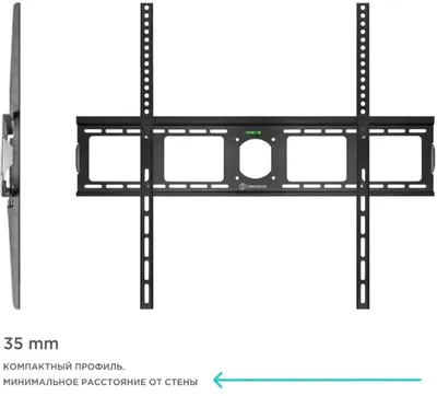 Кронштейн для телевизора Onkron UF4 черный 55 &amp;quot;-100&amp;quot; макс.75кг настенный фиксированный