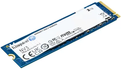 SSD накопитель 2 Tb Kingston NV3 M.2(22x80mm), NVMe, PCIe 4.0 x4, 3D TLC SNV3S/2000G