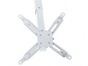 Крепление для проекторов DEXP PM-60W наклон, поворот, до - 20 кг, угол наклона от 15° до 15°, глубина - 600 мм, белый