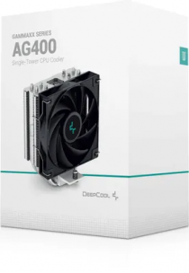 Устройство охлаждения Deepcool &amp;lt;R-AG400-BKNNMN-G-1&amp;gt; AG400 (4пин, 115x/1200/1700/AM4/AM5,31.6дБ,500-2000об/мин,Al+тепл.трубки)