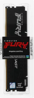 Оперативная память 32GB Kingston 5200MT/s DDR5 CL40 DIMM FURY Beast Black XMP KF552C40BB-32
