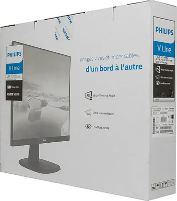 Монитор 23.8&amp;quot; PHILIPS 243V7QDSB/01 (1920x1080, IPS, 5 мс, 10M:1, 250 кд/м2,  D-Sub, DVI, HDMI)