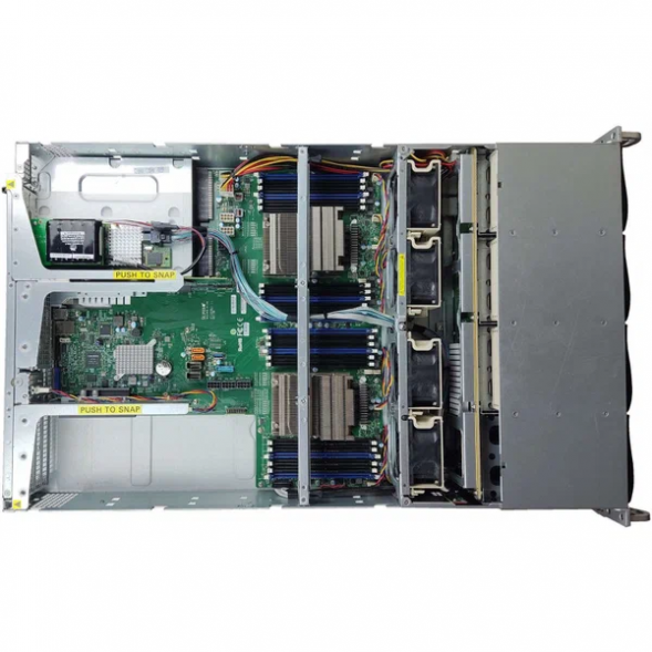 Платформа Supermicro 829U (2хE5-2680 v4, 2х16 Gb REG, 9361-8i) + рельсы