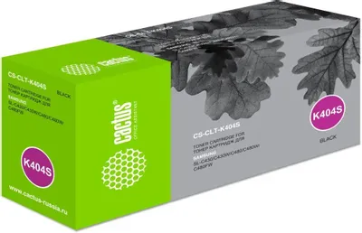 Картридж Cactus CS-CLT-K404S Black для Samsung SL-C430/C430W/C480/C480W/C480FW