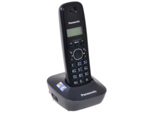 Телефон Panasonic KX-TG1611RUH &lt;Black-Grey&gt; р/тел (трубка с ЖК диспл.,DECT)