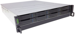 СХД Infortrend EonStor GSe Pro 3000 2U/8bay Single controller ,4x1G iSCSI,1xUSB 3.0,2xhost board,1x4GB,2x(PSU+FAN),8xSATA SFF/LFF,1xRM kit GSEP300800RPC-8