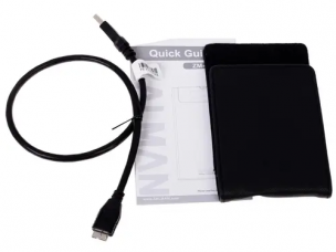 Внешний бокс Zalman &amp;lt; ZM-VE350 Black &amp;gt; (2.5&amp;quot;SATA HDD, USB3.0, Al, эмулятор CD 