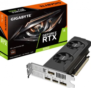 Видеокарта 6Gb &amp;lt;PCI-E&amp;gt; GDDR6 GIGABYTE GV-N3050OC-6GL (RTL) 2xHDMI+2xDP &amp;lt;GeForce RTX3050&amp;gt;
