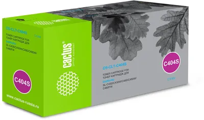 Картридж Cactus CS-CLT-C404S Cyan для Samsung SL-C430/C430W/C480/C480W/C480FW