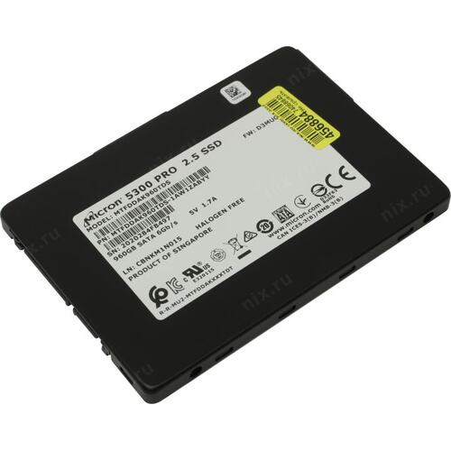 SSD накопитель Micron 5300 PRO 960GB 2.5 SATA Non-SED Enterprise Solid State Drive MTFDDAK960TDS