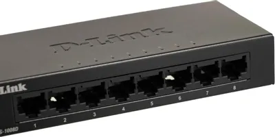 Коммутатор D-Link DGS-1008D 8-port Gigabit Switch (8UTP 10/100/1000Mbps)