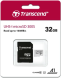 Карта памяти microSDHC UHS-I U1 Transcend 32 ГБ, 100 МБ/с, Class 10, TS32GUSD300S-A, 1 шт., переходник SD