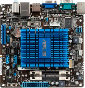Материнская плата ASUS AT4NM10T-I / SI (RTL) AtomD425 &lt; Intel NM10 &gt; SVGA+GbLAN SATA Mini-ITX 2DDR-III SODIMM