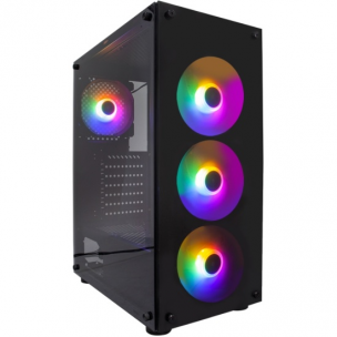 Корпус 1STPLAYER FIRE DANCING V3-B / ATX, TG / 4x120mm LED fans inc. / V3-B-4.