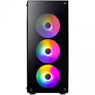 Корпус 1STPLAYER FIRE DANCING V3-B / ATX, TG / 4x120mm LED fans inc. / V3-B-4.