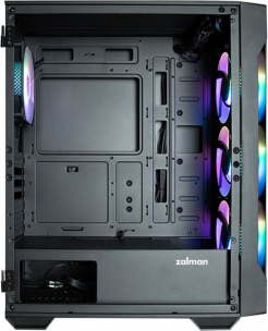 Корпус ZALMAN I3 NEO TG BLACK, ATX, BLACK, FRONT TG, WINDOW, 2x3.5&amp;quot;, 3x2.5&amp;quot;, 1xUSB2.0, 2xUSB3.0, FRONT 3x120mm RGB, REAR 1x120mm RGB