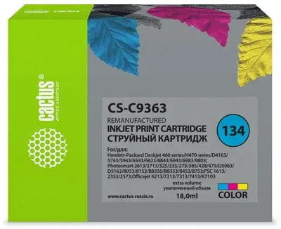 Картридж Cactus CS-C9363H №134 Tri-colour  для HP DJ 460series/5740/5743/5793