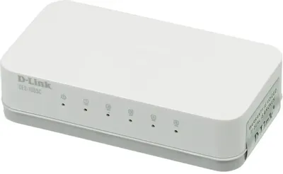 Коммутатор D-Link DES-1005C 5-port UTP 10/100Mbps Auto-sensing, Stand-alone, Unmanaged