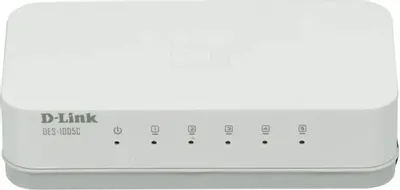 Коммутатор D-Link DES-1005C 5-port UTP 10/100Mbps Auto-sensing, Stand-alone, Unmanaged
